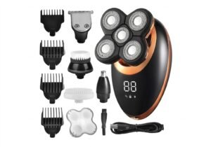 Maquina Rapar Cabeza Corta Pelo Afeita Barba 5 en 1 Recargable