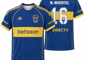 Camiseta de Boca Juniors Nro 16 de Merentiel