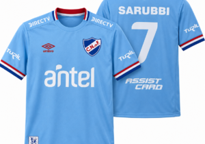 Camiseta de Nacional 3da Alternativa Celeste (Réplica)