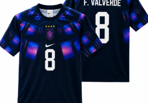 Camiseta Alternativa Negra de Uruguay (Réplica) Negra