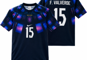 Camiseta Alternativa Negra de Uruguay (Réplica) Negra