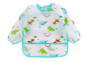 Babero Con Manga Larga Impermeable de Dinosaurios