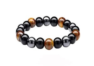 Pulsera Ojo De Tigre Piedras Naturales 1cm Diámetro