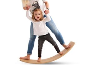 Tabla Curva De Madera Montessori Equilibrio Balancin Para Niños