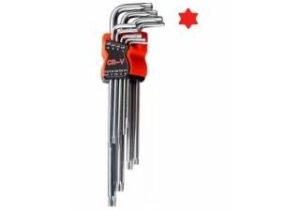Juego De Llaves Torx Chicas 9pcs T10 A T50 Acero