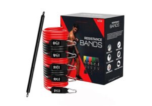 Set 5 Bandas Elásticas Tubo Resistencia Fitness